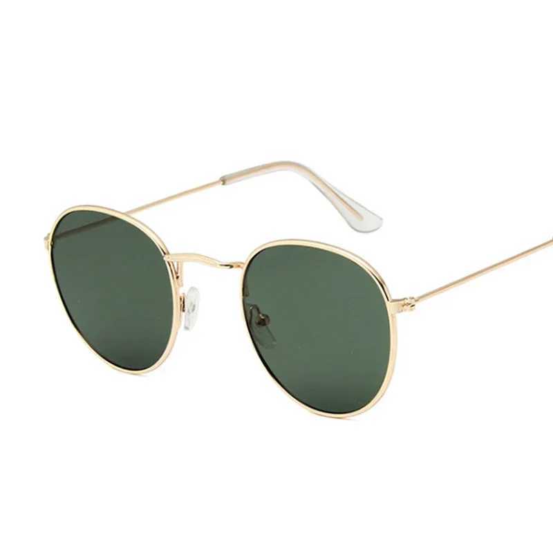 Metal Small Round Sunglasses Woman Vintage Brand Travel Classic Sun Glasses Female Fashion Retro Lunette De Soleil FemmeX241028