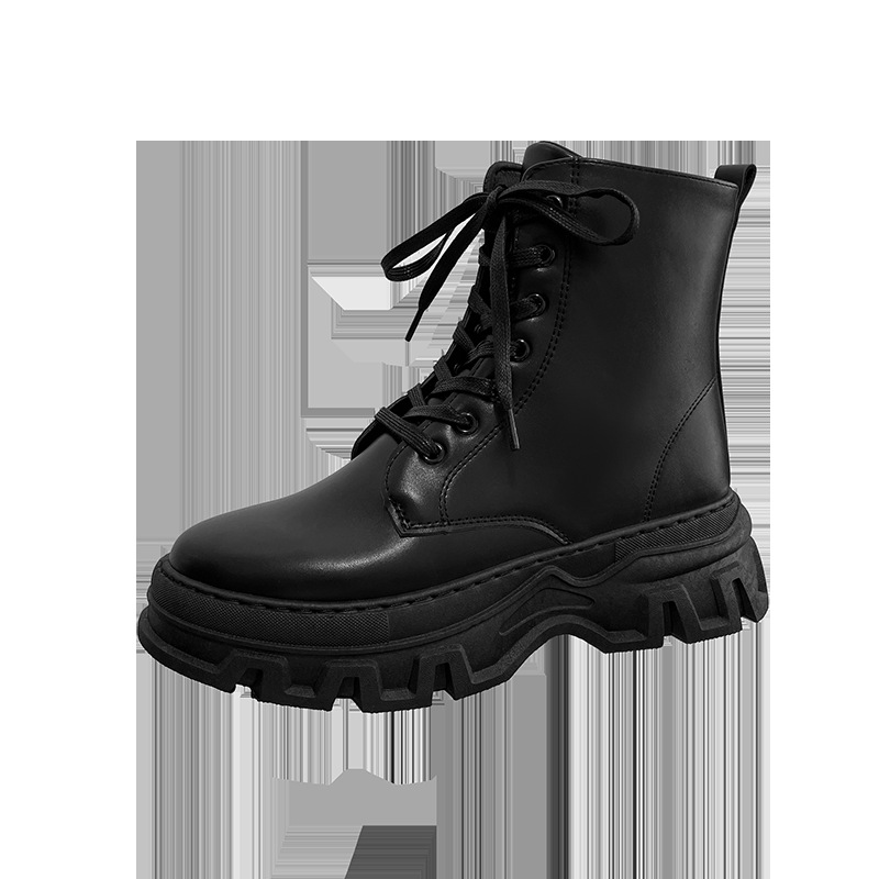 2024 New Men's Martin Boots British Style Motorcycle Boots High Top Leather Face Trendy Men's Boots Large Size