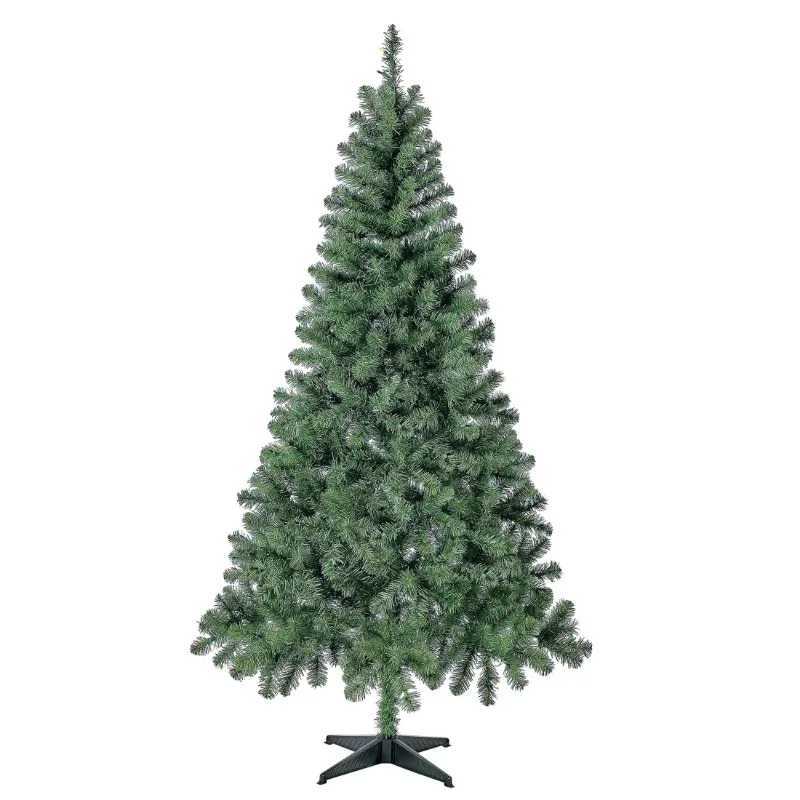 6.5-foot pre lit Madison pine artificial Christmas tree with 250 color changing LED lights and brackets according to holiday time W241029
