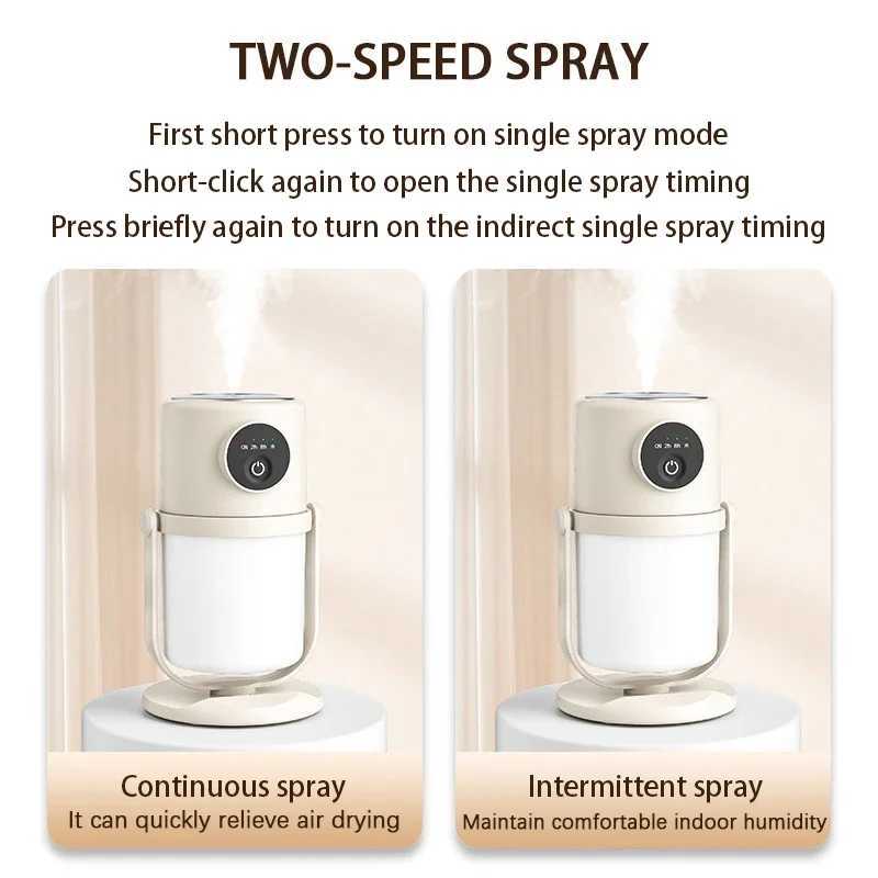 Desktop humidifier portable wireless mini USB charging rotating fog volume humidifier Y241104