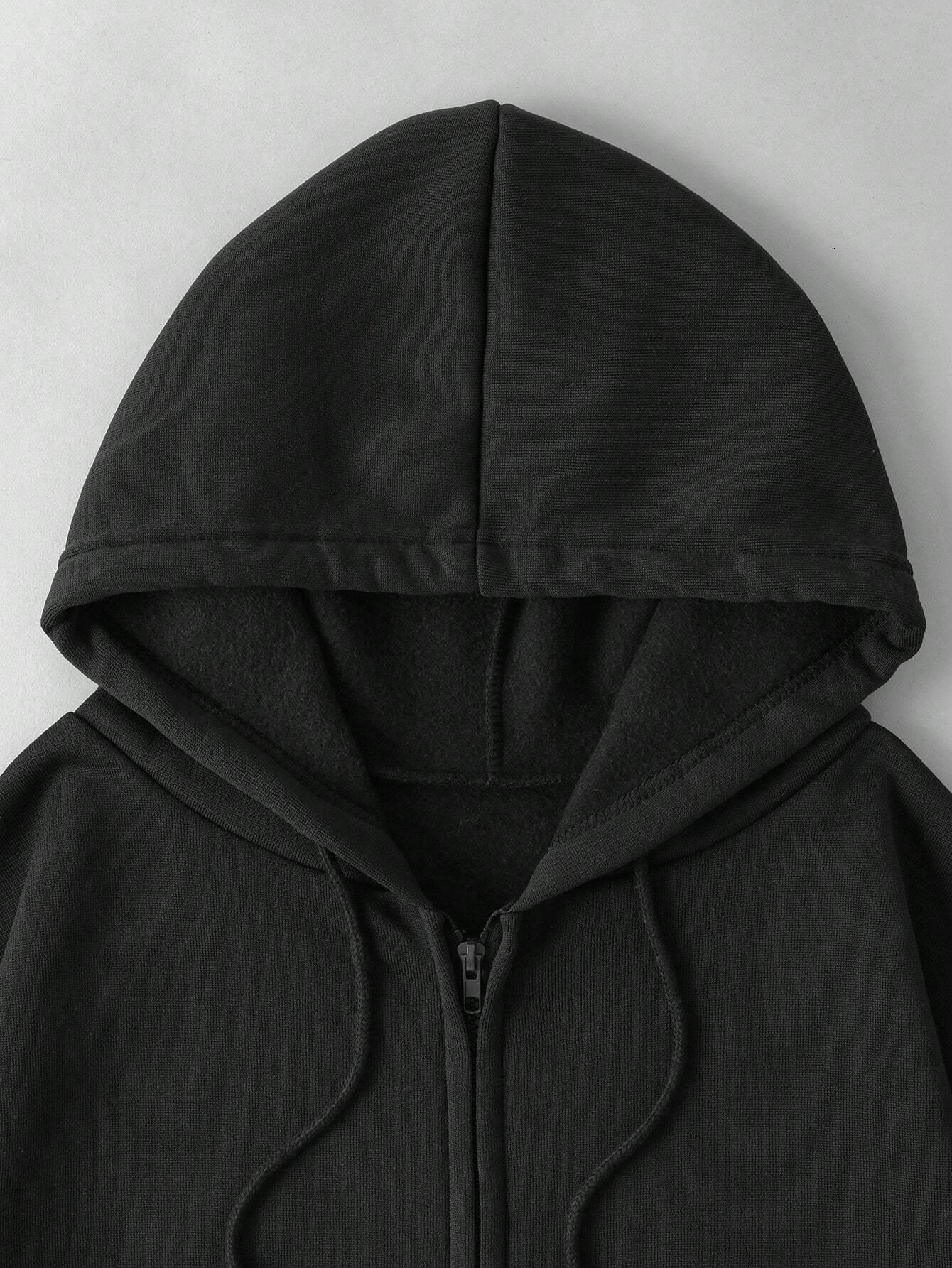 New designer Brooklyn, New York 1988 letter print zipper hooded sweatshirt for women's warm wool loose fit sportswear casual street women's 