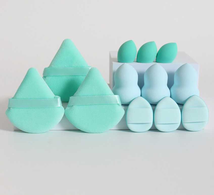 Luxury 2026 New 12Piece Makeup Net Washable Sponge Set Made Of Loose Powder Air Cushion Puffs Mini Beauty Fast Shipping X261019 - view 7