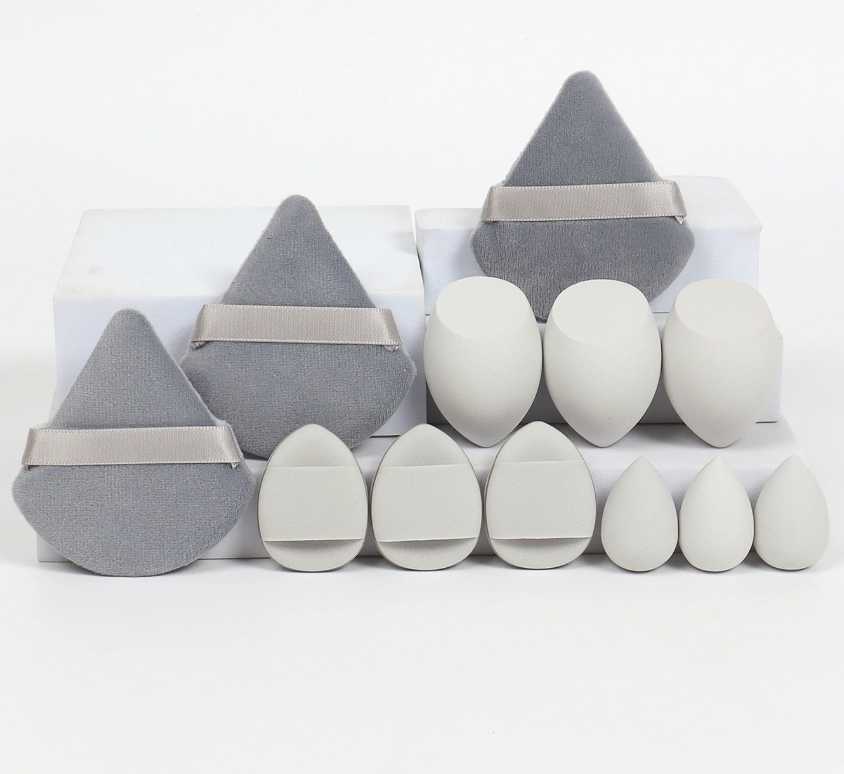 Luxury 2026 New 12Piece Makeup Net Washable Sponge Set Made Of Loose Powder Air Cushion Puffs Mini Beauty Fast Shipping X261019 - view 6