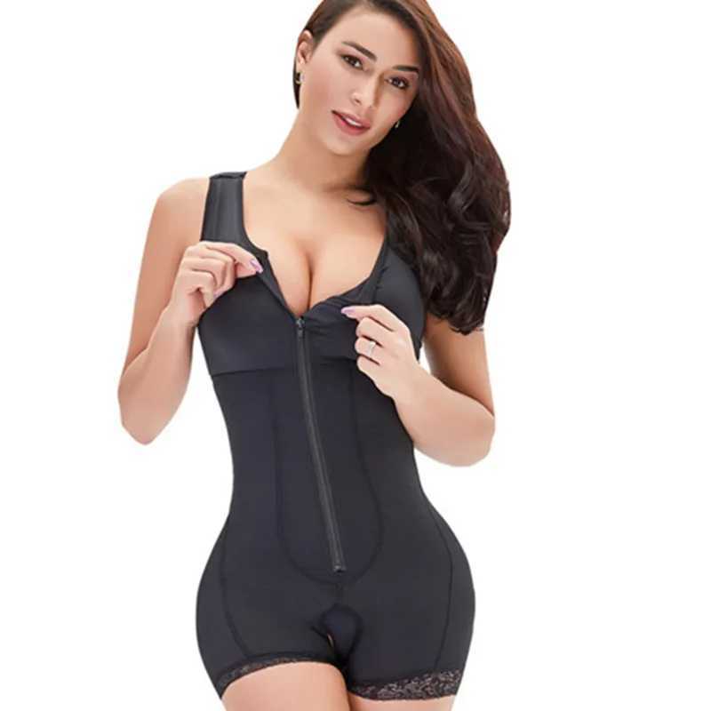Zip Waist Lace Slimming Shaper Corset Control Shapewear Butt Lifter Strap Body Shaper Underwear Bodysuit Women Plus Size S-6xl XJ250614