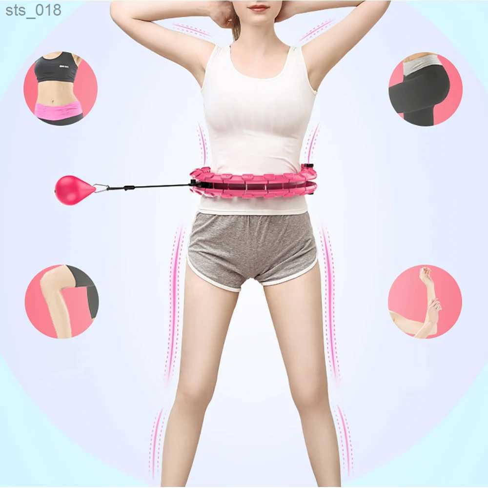 Accessories 32/20/24/28 Adjustable Exercise Circle Thin Waist Detachable Massage Fitness Equipment Gym Home Training Weight Loss H241105