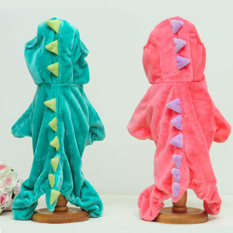 Dinosaur Dog Costume - Halloween Dog Costumes Dino Dog Clothes Cute Cat Apparel Funny Hoodie for Large Pets