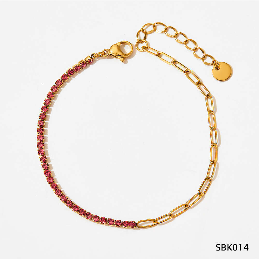 Classic women's bracelet stainless steel diamond color designer bracelet women's party gift
