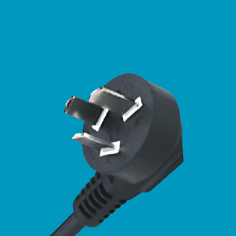 Factory Wholesale Price Black 220V Electric Type Copper Power Cord 3 Pin Plug with standard any size wire for hot sales