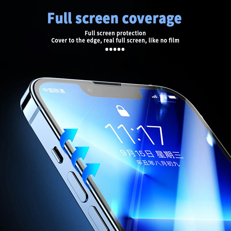 Tempered Glass Screen Protector Film For iPhone 16 15 14 13 12 Mini 11 Pro X Xs Max 8 7 Plus