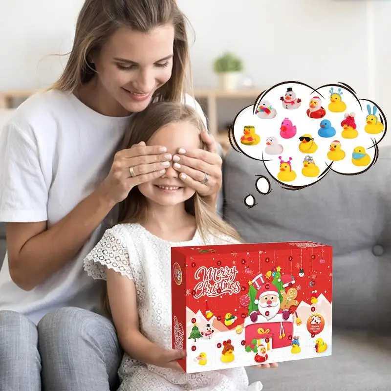 Christmas Shower Rubber Duck Advent Calendar 24 Day Christmas Countdown Calendar Surprise Christmas Party Gifts for Girls Boys W241029