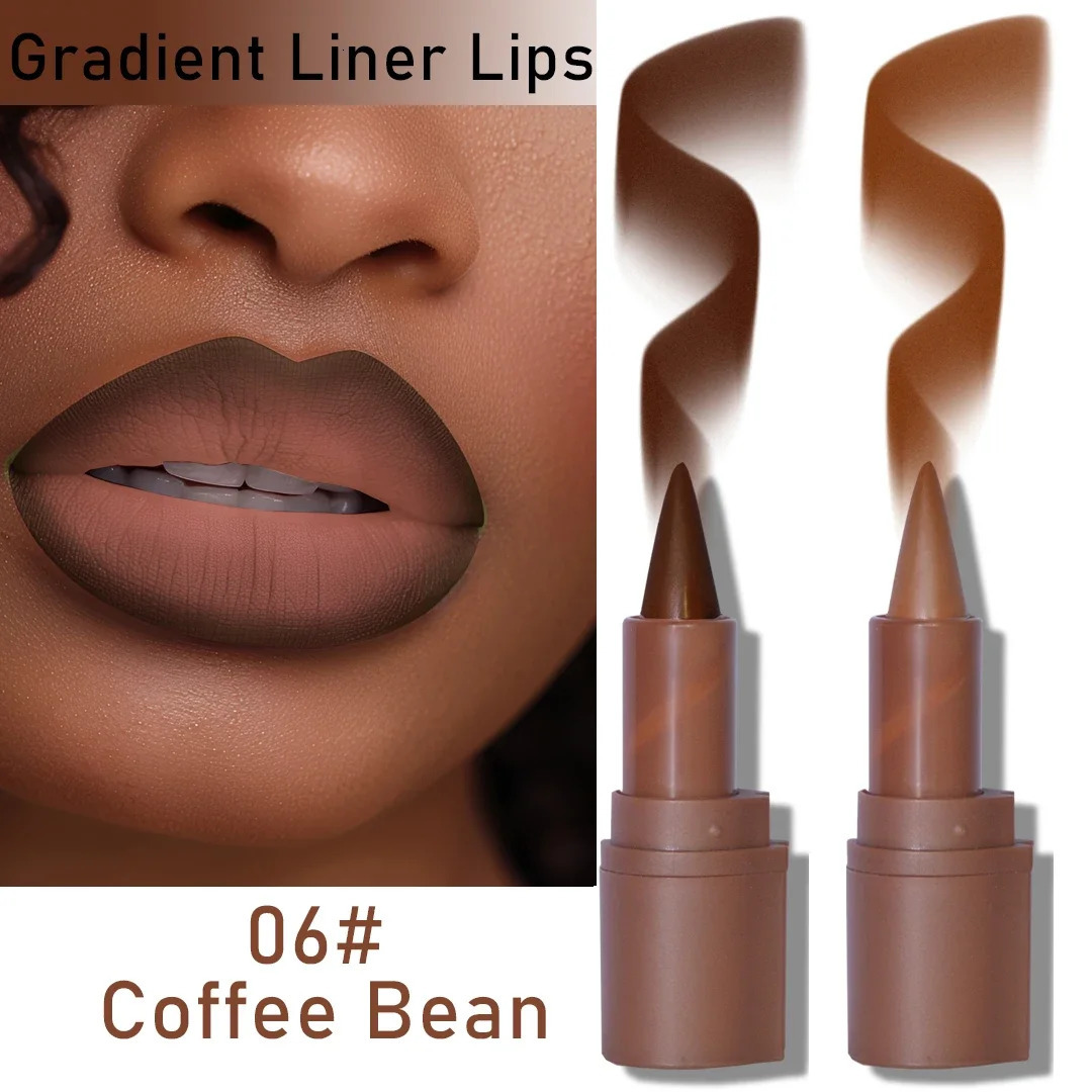 Sharp-end Gradient Lip Liner Pencil Smooth Matte Dusk Brown Red Contouring Lipstick Crayon Pigment Moisturize Lip Balm Cosmetic 241028