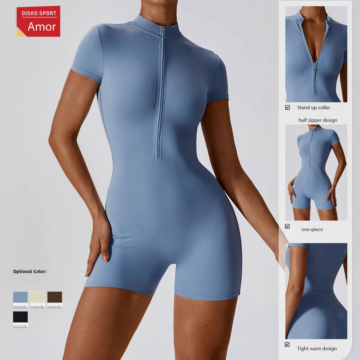 Winter and autumn womens one-piece yoga jumpsuit long sleeved warm ski jacket high elasticity bicycle bodysuit 241028