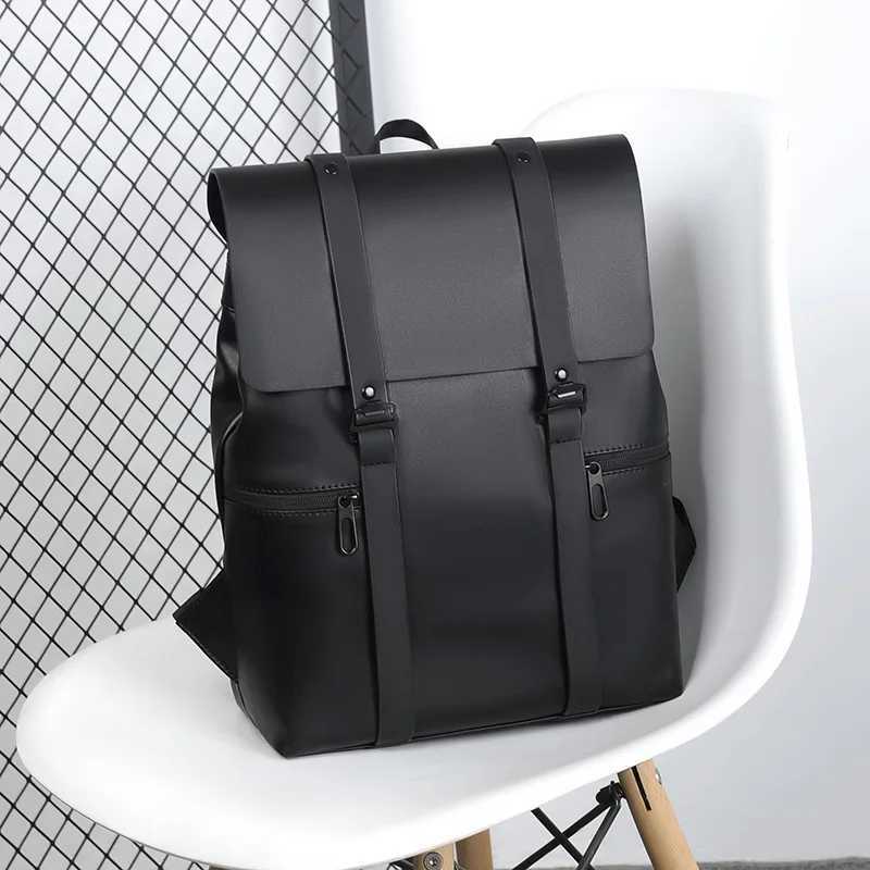 CMM Vintage Waterproof Backpacks Men Pu Leather Travel Backpack Large Capacity Students School Books Laptop Bags for 241029