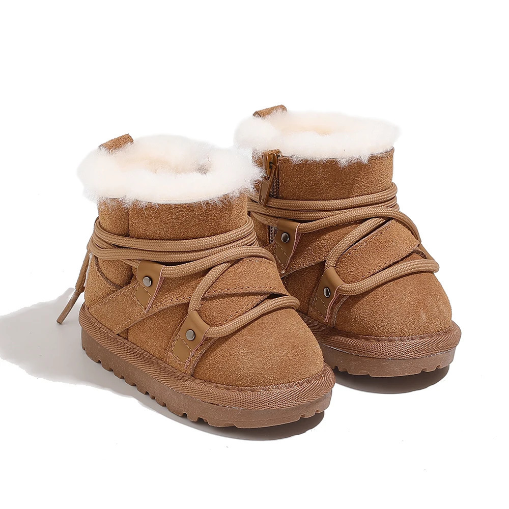Winter Baby Snow Boots Warm Plush Infant Shoes Soft Sole Boys Boots Fashion Toddler Girls Boots 16-25 241028