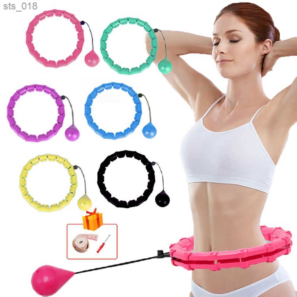 Accessories 32/20/24/28 Adjustable Exercise Circle Thin Waist Detachable Massage Fitness Equipment Gym Home Training Weight Loss H241105
