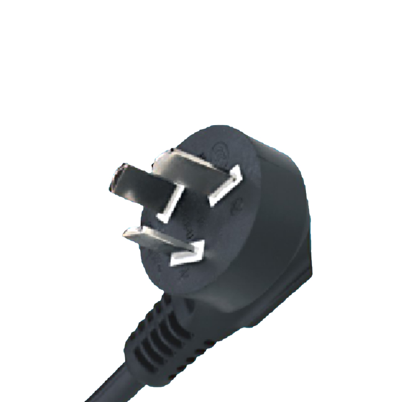 Factory Wholesale Price Black 220V Electric Type Copper Power Cord 3 Pin Plug with standard any size wire for hot sales
