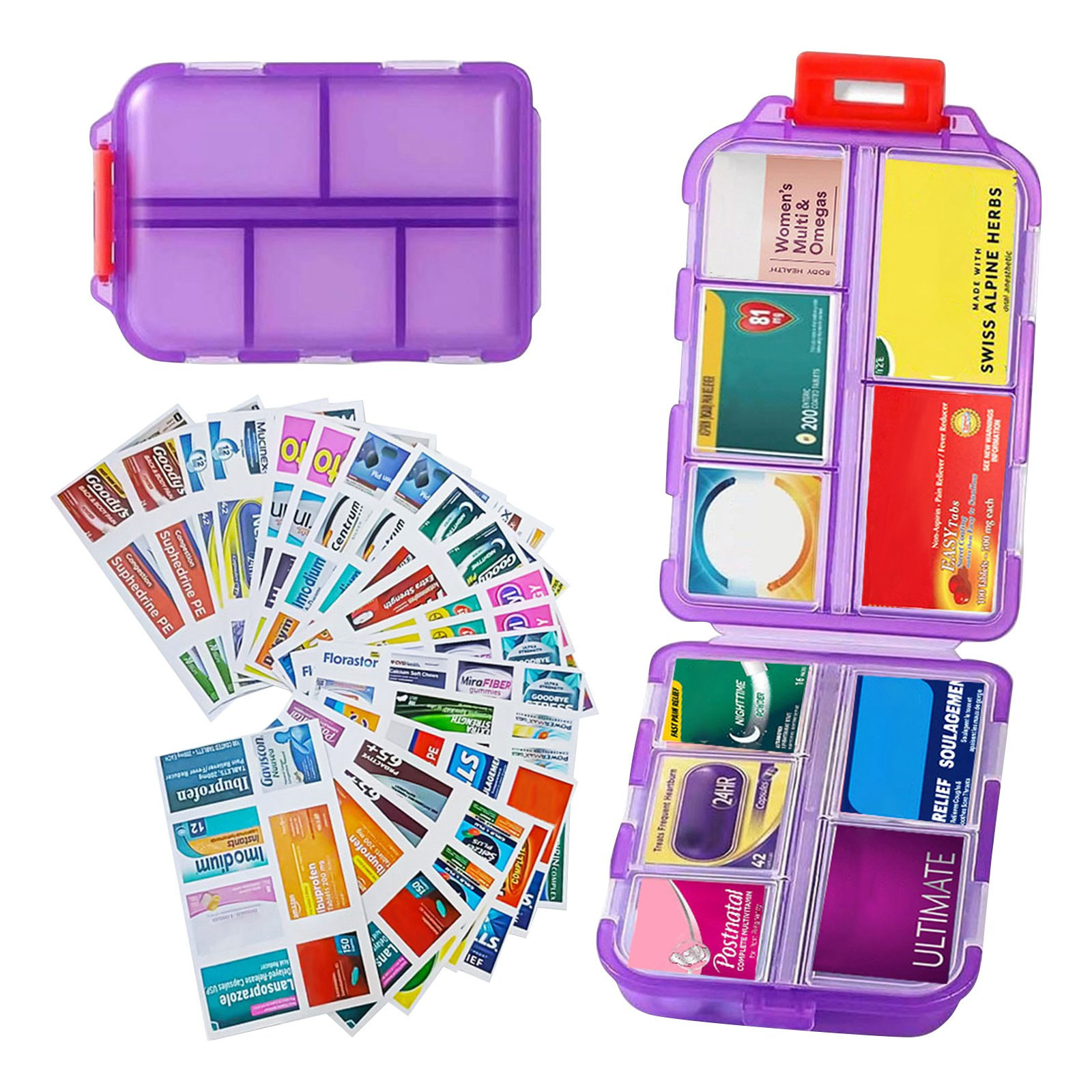 Organizer With Labels Travel Daily Container Medication Organizer Storage Organizer Travel Best Need Case 7 Day Organize