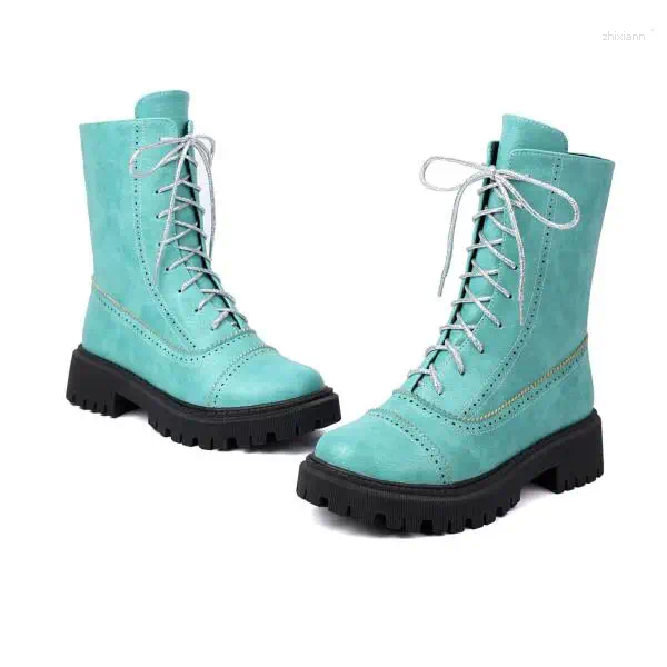 Boots Big Size Shoes Woman Zipper Lady Boots-Women Round Toe Winter Footwear Large Autumn 2024 Fashion Rub