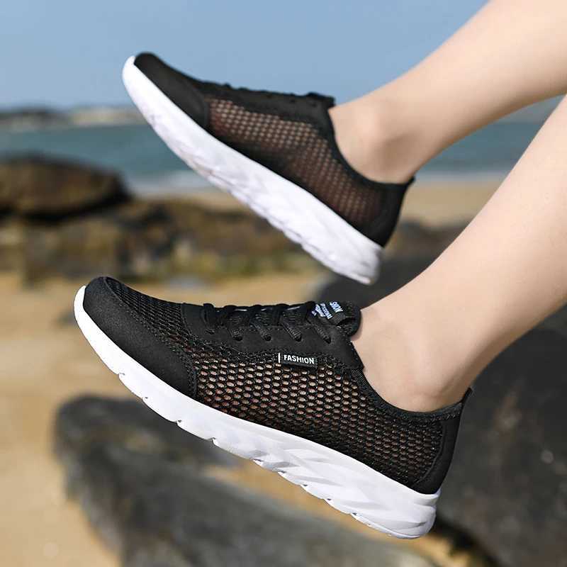 High Quality Mesh Mens Casual Shoes Summer Breathable Sports Shoes Comfortable and Lightweight Walking Shoes Mens Running Sports Shoes T241029