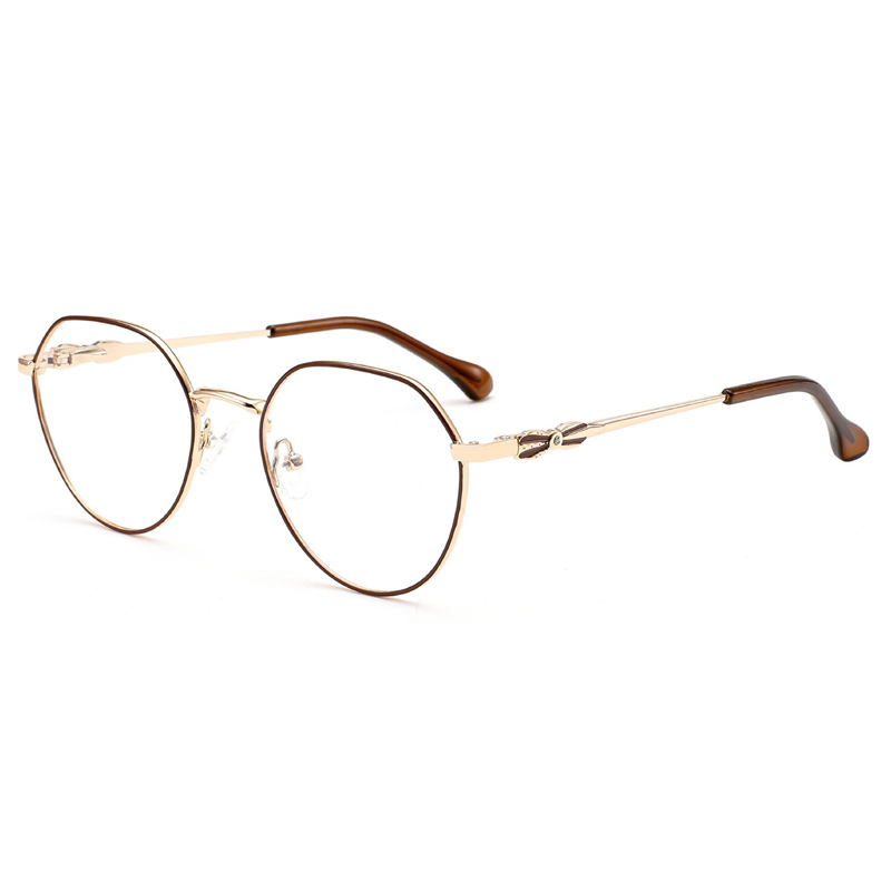 Retro metal square men's small frame business casual eyeglasses frame trend of anti-blue light glasses myopia eyeglasses frame men