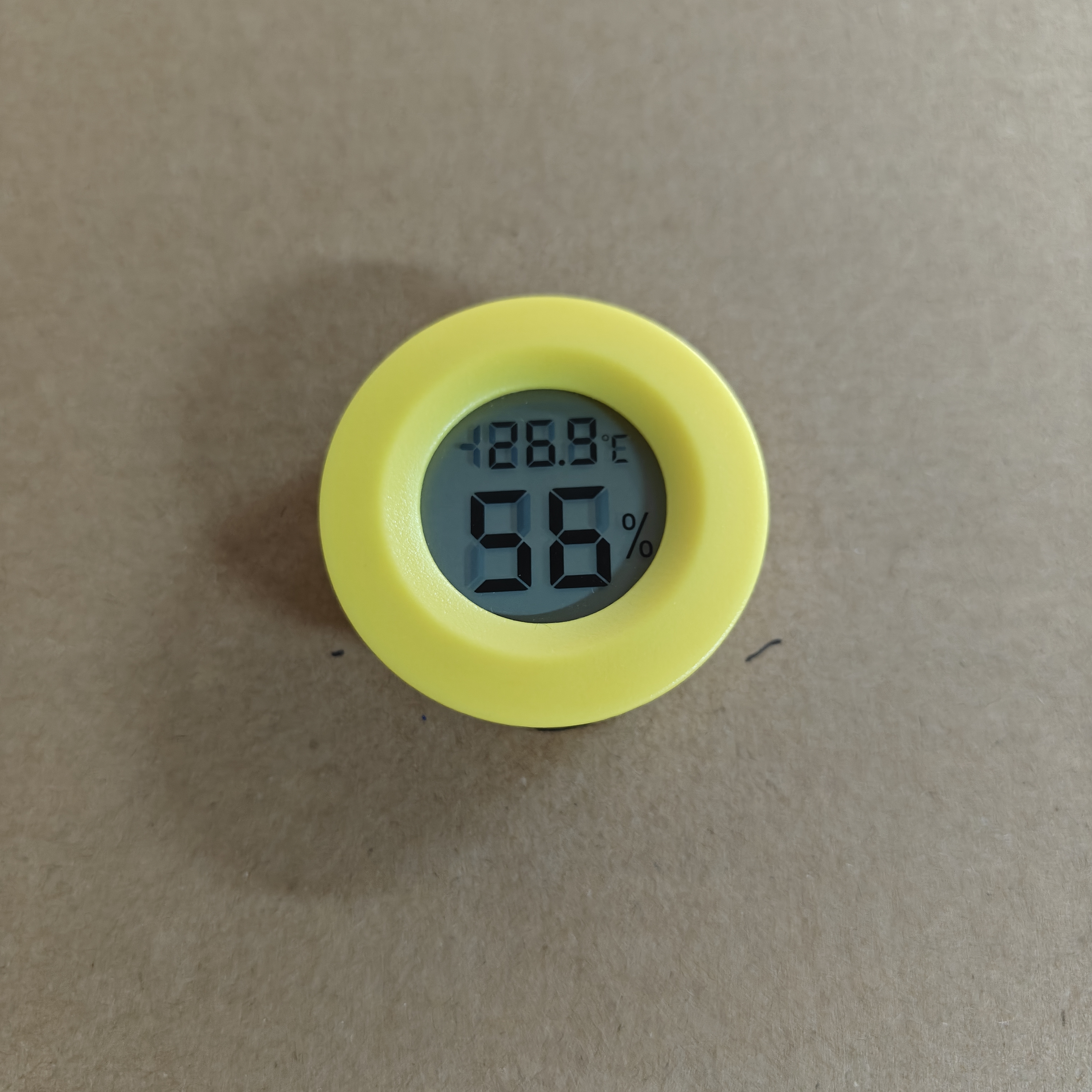 Hygrometer Mini Thermometer Fridge Hygrometer Portable Digital Temperature Instruments Acrylic Round Hygrometers Humidity Monitor Meter Detector