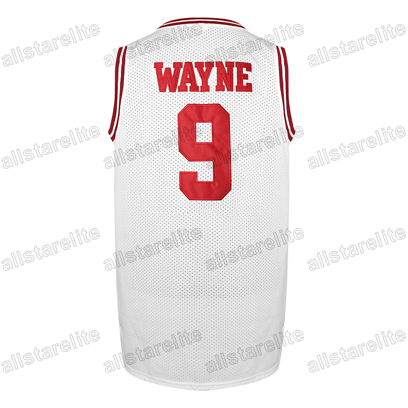 Men's HILLMAN COLLEGE #9 Letter & Number Embroidery Sports Black Red White Basketball Jersey Tank Top, Party Training Competition