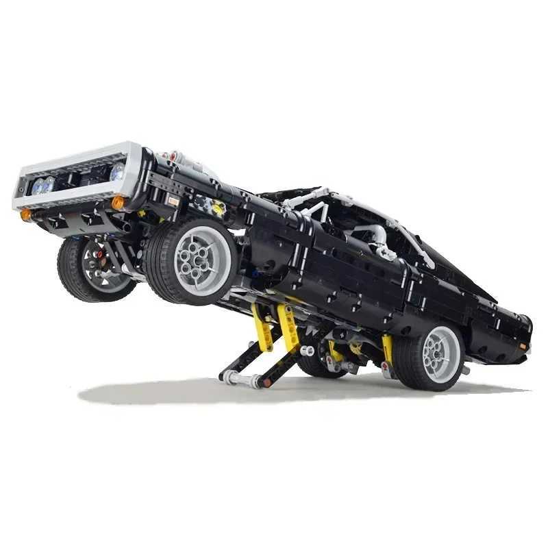 1077PCS Technical Dodge Charger Racing Car Building Blocks Model Assemble Bricks Fast and Furious Toy For Kid Boy Adults GiftXJ241029