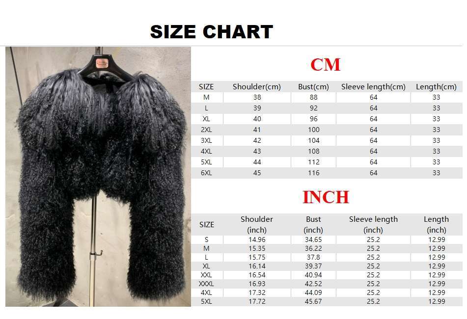 Sheep Fur Bomber Women s Mongolian Coat Winter Warm Natural Cloth