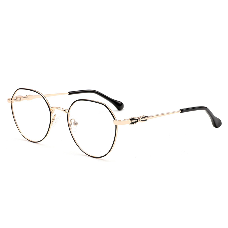 Retro metal square men's small frame business casual eyeglasses frame trend of anti-blue light glasses myopia eyeglasses frame men