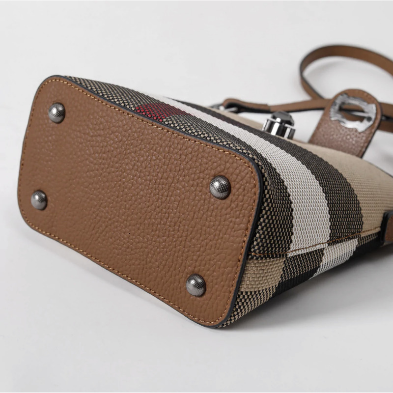New Classic One-shoulder Women's Trend All-match Messenger Small Bag Plaid Canvas Ladies Handbag ddmymarket