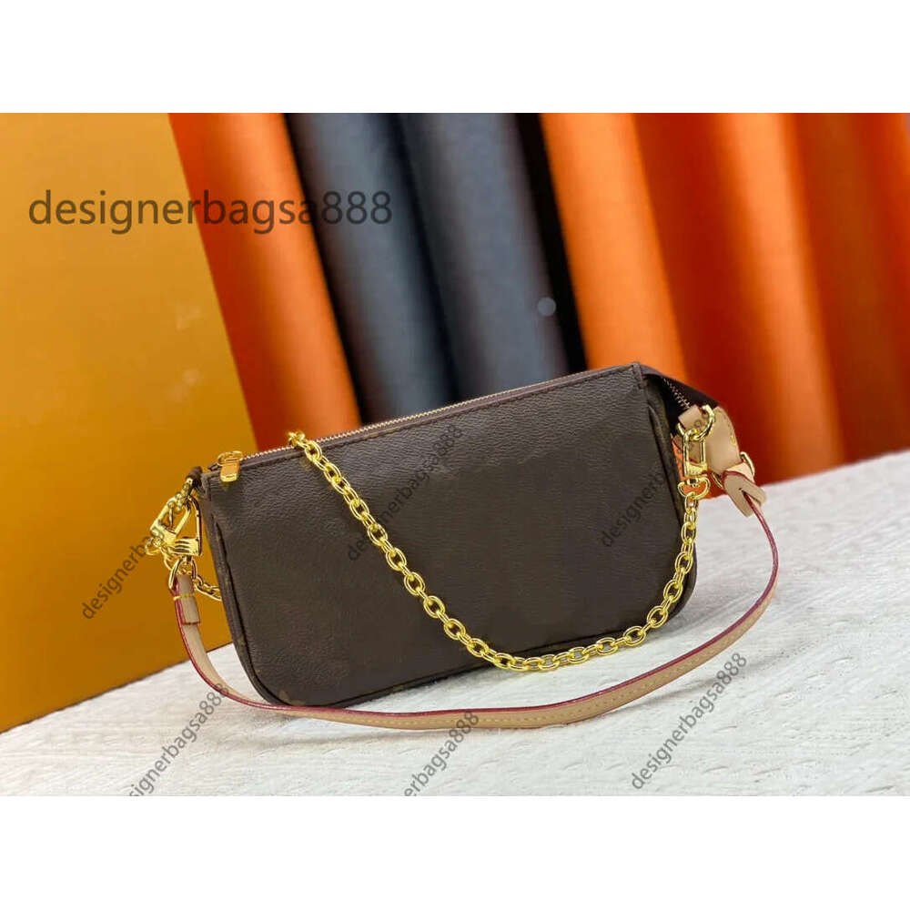 Designer Women's Shoulder Bags High Quality 2023 Pochette Accessoires Autumn/Winter Bundle Drawstring Design Shoulder Bag Handbag 5A M82766