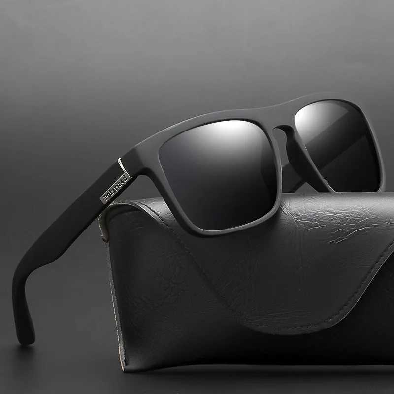 Fashion Square Polarized Sunglasses Mens Retro Plastic Mens Sunglasses Womens Fashion Black Sports Shadow UV400 W241028
