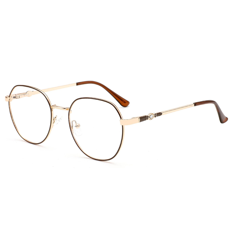 New metal eyeglasses frames men's fashion colour-changing glasses myopia glasses frame women's colour-changing anti-blue light glasses forei