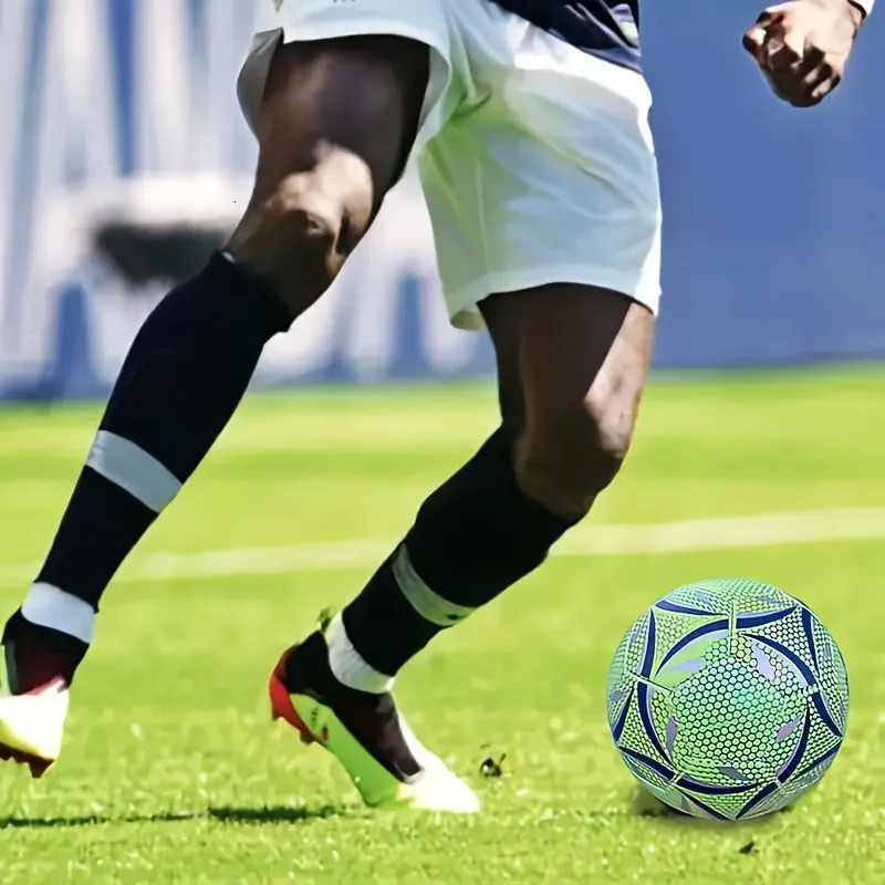 1 Pro size 5 football - durable machine sewn and glow in the dark n suitable for all day matches 241028