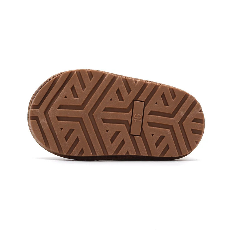 Winter Baby Snow Boots Unisex Leather Boys Shoes Warm Plush Girls Sneakers Outdoor Fashion Toddler Kids Shoes 241028