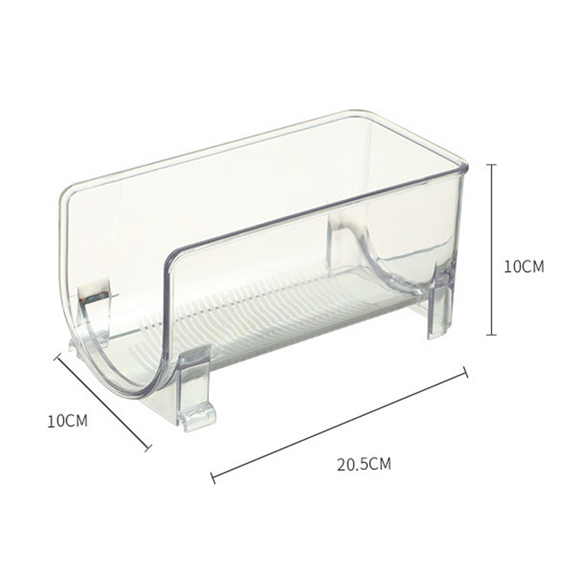 PET storage box portable simple transparent home kitchen refrigerator wine rack bottle rack desktop beer storage racks