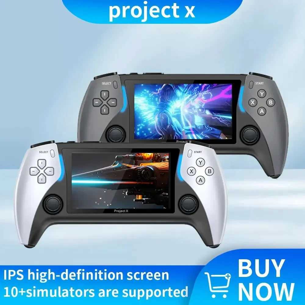 2023 New Project X Handheld Game Console Ps5 High-definition Arcade With Dual Player And Dual Controller port Christmas Gift Z241029