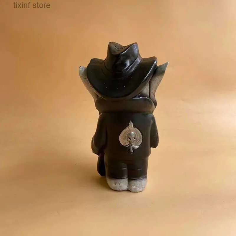 Figurine Lemmy Object Decorative Rock Icon Statue Lemprechaun Rein Craft Sculpture Cowboy Finger Dwarf Garden Ornament Home Yard Lawn Gnome Decoration