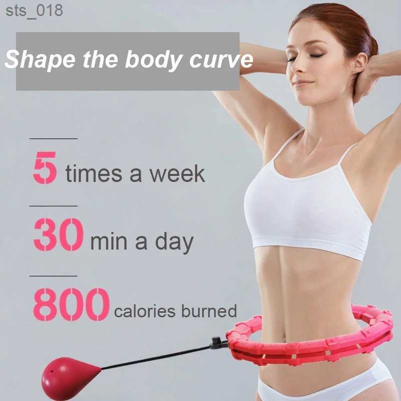 Accessories 32/20/24/28 Adjustable Exercise Circle Thin Waist Detachable Massage Fitness Equipment Gym Home Training Weight Loss H241105