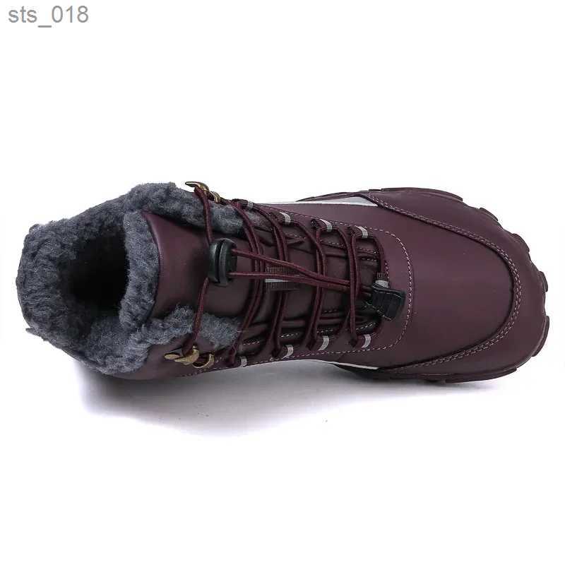 Outdoor Shoes Sandals Winter Barefoot Boots Womens Snow Plush Warm Ankle Anti slip Waterproof Hiking Size Up H241101