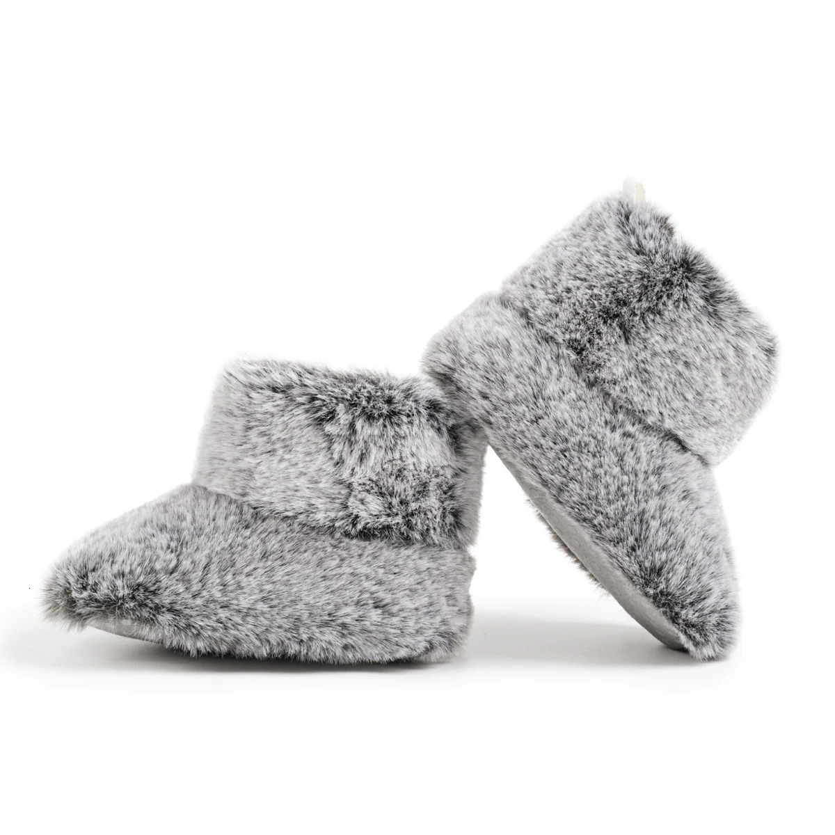 KIDSUN Baby Booties born Infant Boy Girl Non-Slip Soft Sole Crib Shoes Toddler Plush Fluff Winter Warm Prewalker Boots 241028