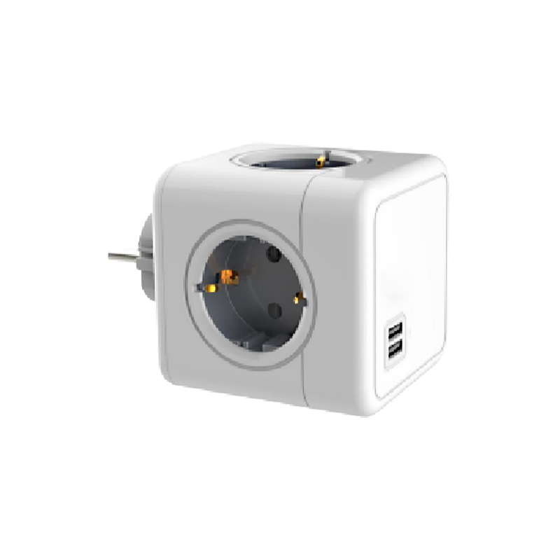 Smart Universal round multi Outlet Power with type-a and type-c USB port Socket power cube usb strip