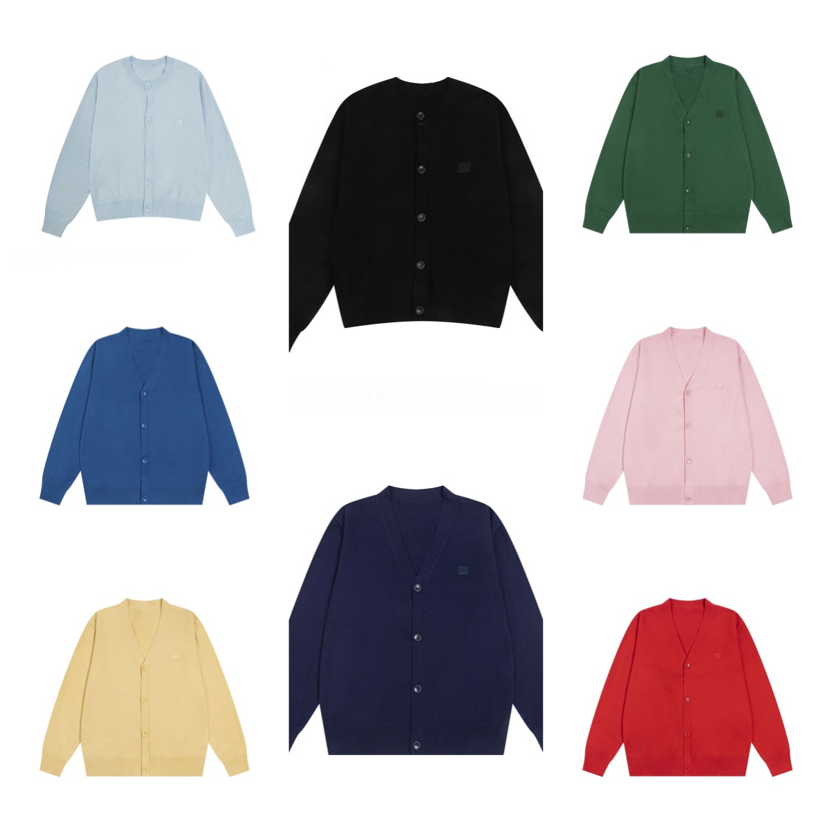 Designers Womens Cardigan Sweaters Letter Long Sleeved Embroidery collar Shirt Black White Colors Tees Ladies Shorts Classic Elastic Tops Knits T-shirt S-XL