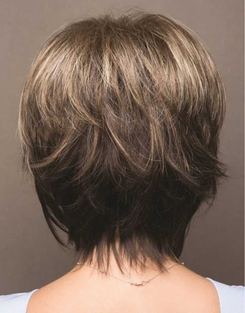 New Arrival WHISSICAL W synthetic womens mixed blonde brown short wig natural hair wig heat-resistant womens hair wig Z241028