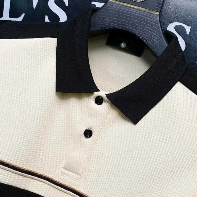 Winter Fashion Trends 2024 Tight Pullovers Slim Fit Polo T Shirt for Men Y2k Normal Aesthetic Harajuku Casual Emo Man SweatshirtX241028