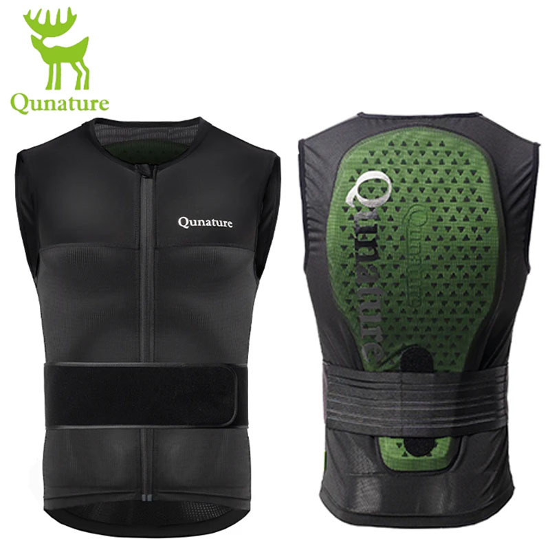 Qunature Adults Ski Ce1 Level Anti-Collision Waist Protector Sports EAR Pad Back Protection Anti-Fall Vest Jackets