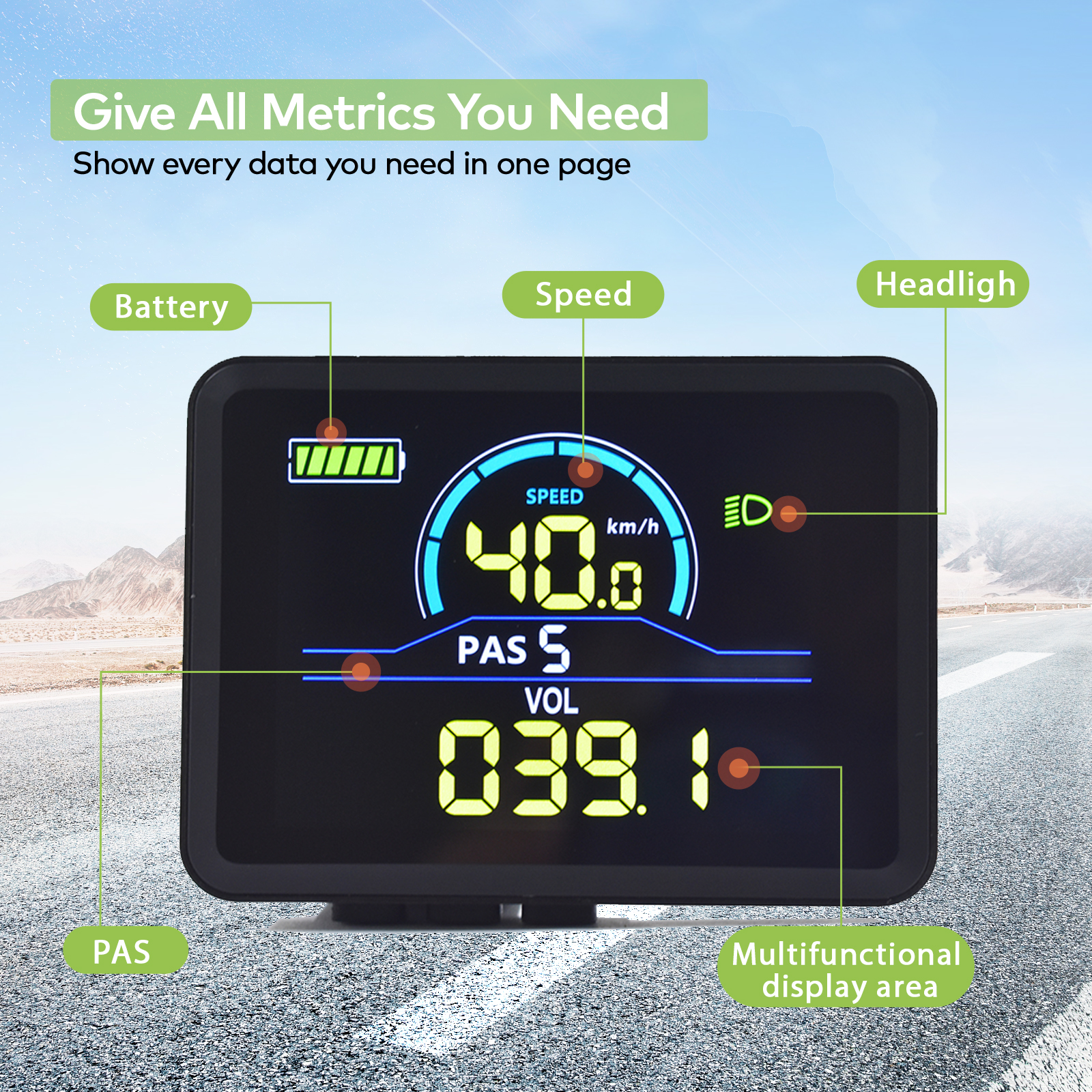 Intelligent Lcd E Bike Display Smart Screen Bicycle Accessories Odometer EBike Cycling Computer Digital Bicycle speedometer