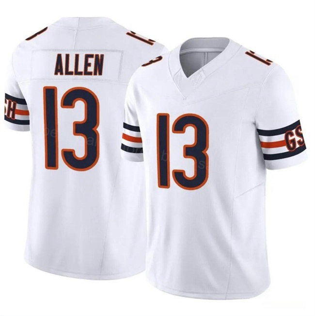 Custom Chicago Football Jersey 2 DJ Moore 4 DAndre Swift 18 Caleb Williams 23 Roschon Johnson 85 Cole Kmet 15 Rome Odunze Keenan Allen DeAndre Carter 