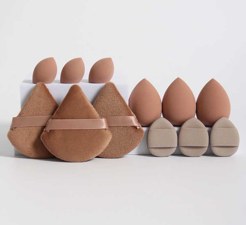 Luxury 2026 New 12Piece Makeup Net Washable Sponge Set Made Of Loose Powder Air Cushion Puffs Mini Beauty Fast Shipping X261019 - view 5