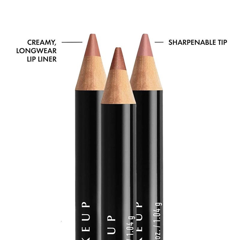 Slim Lip Pencil Long-Lasting Creamy Lip Liner Waterproof Plumping lip Stain Natural Nude Brown Lip Liner Professional Makeup 241028